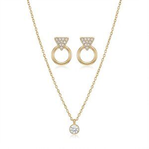 RACHEL Rachel Roy Gold Layered Necklace Set